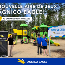 Nouvelle Aire de Jeux Agnico Eagle au camping du lac Normand! 